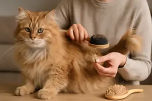 Spazzolatura del gatto a pelo lungo: le mosse per prevenire i nodi più ostinati