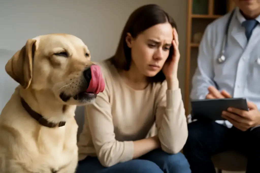 Perché il cane si lecca troppo? Possibili cause psicologiche e quando chiedere aiuto al veterinario