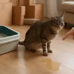 Il gatto fa pipì fuori dalla lettiera dopo un trasloco? Ecco perché succede e come risolvere