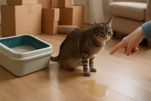 Il gatto fa pipì fuori dalla lettiera dopo un trasloco? Ecco perché succede e come risolvere