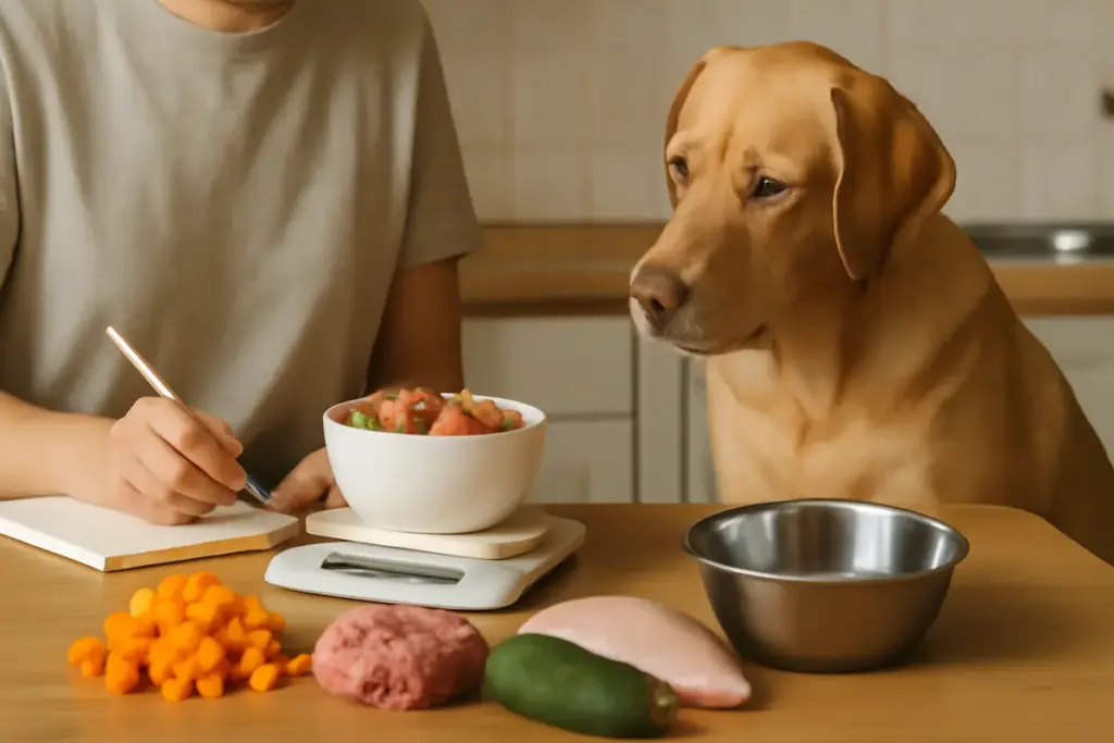 Dieta casalinga per cani: come calcolare le giuste dosi senza sbagliare