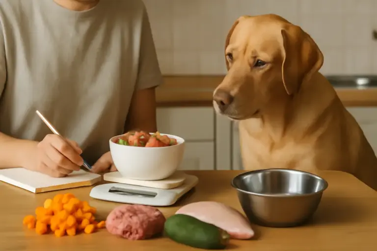 Dieta casalinga per cani: come calcolare le giuste dosi senza sbagliare