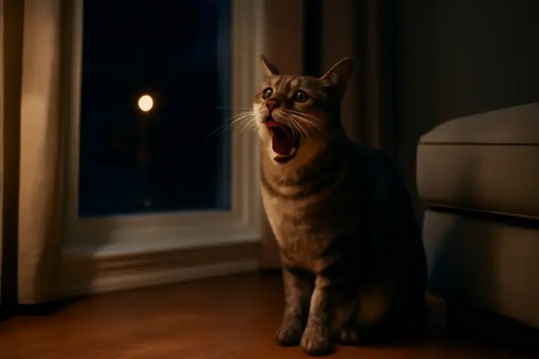 Gatto che miagola di notte: cosa si nasconde dietro questo comportamento e come intervenire