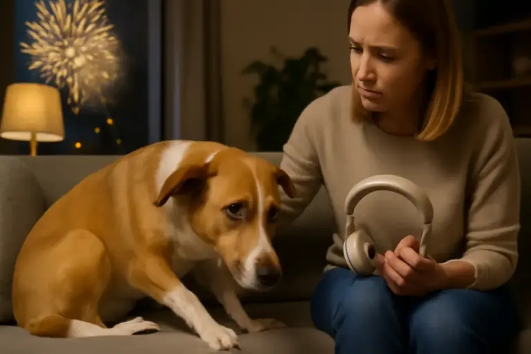 Cane impaurito dai rumori forti: cosa fare per aiutarlo a superare ansia e stress