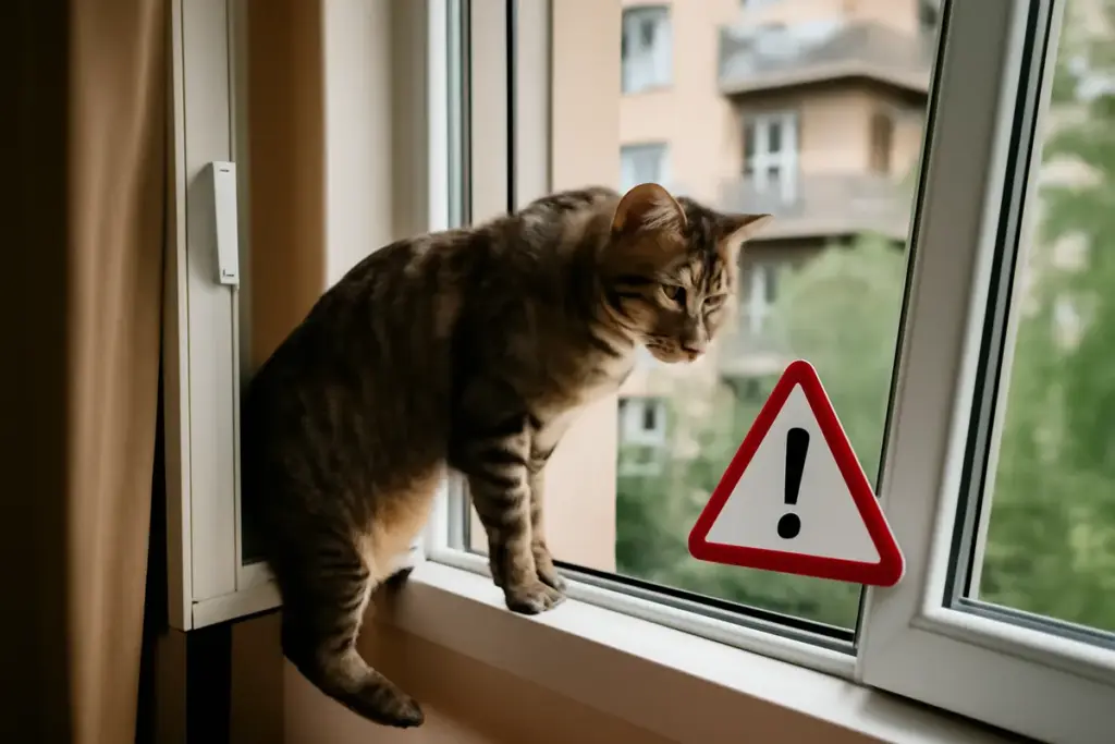 Gatto e finestre aperte: perché aumentano gli incidenti e come prevenire cadute in casa