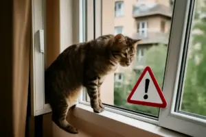 Gatto e finestre aperte: perché aumentano gli incidenti e come prevenire cadute in casa