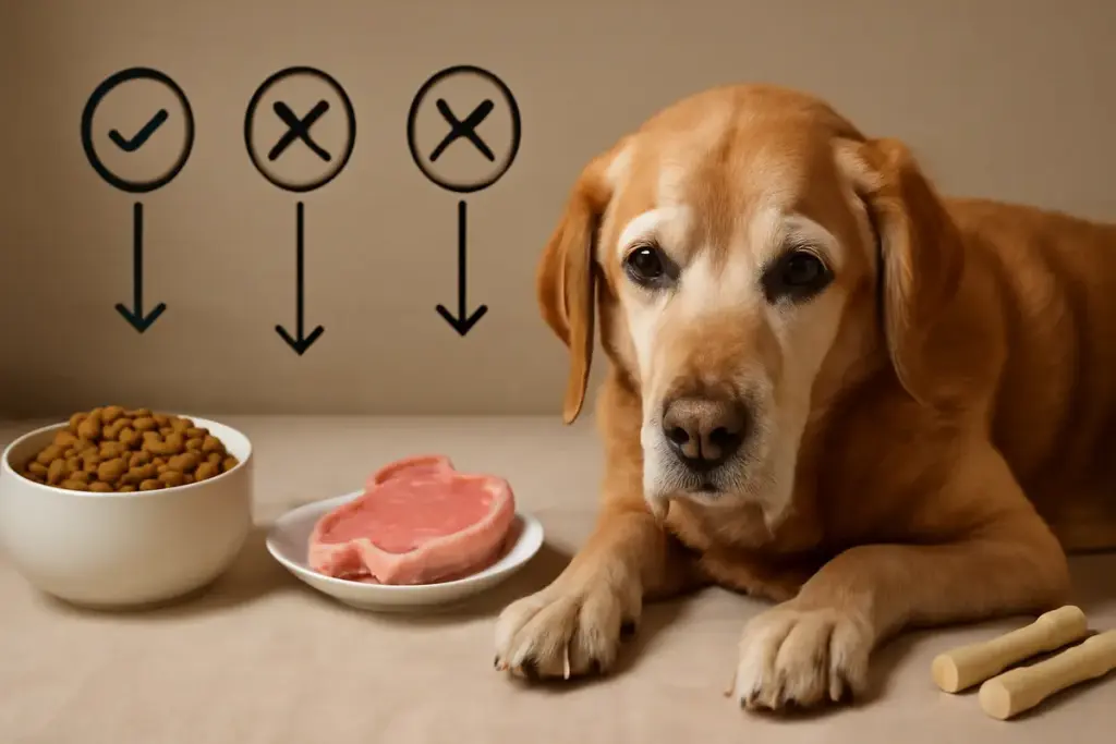 Qual è la migliore alimentazione per cani anziani? Tre errori che accorciano la loro vita