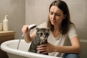 Bagnetto al gatto sì o no? Quando è davvero necessario e come evitare traumi