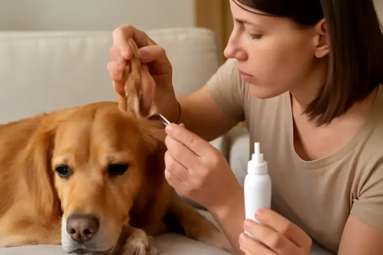 Pulizia delle orecchie nel cane: la tecnica che riduce infezioni e disagi