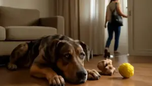 Cane che porta i giochi vicino alla porta d’ingresso: cosa cambia se quell’area è anche il punto più frequentato della casa