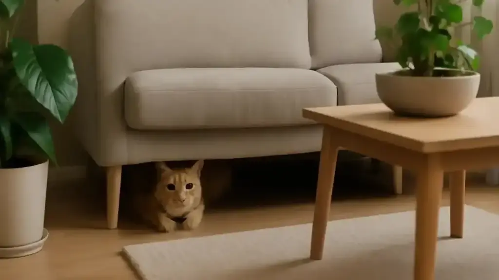 Gatto che si nasconde dietro una tenda ma non entra nei rifugi chiusi: cosa osservare tra visuale, uscita e distanza dalle persone